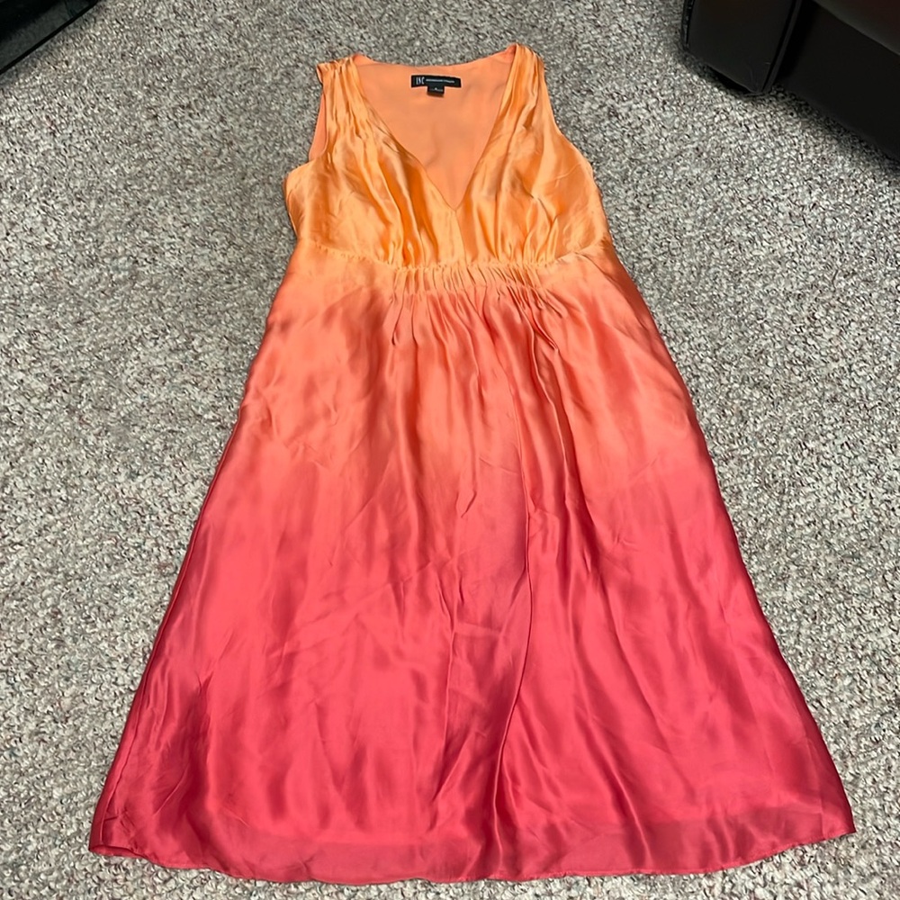 100% silk ombré dress